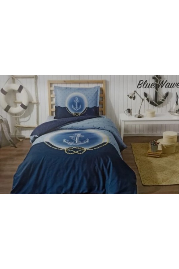 Özdilek Tek Kişilik Ranforce Nevresim Takımı Blue Wave