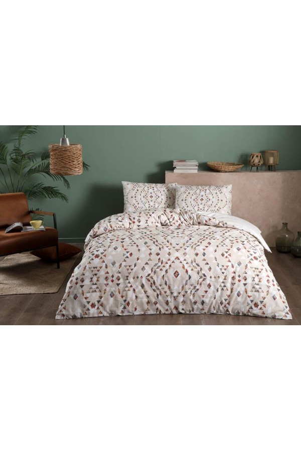 Taç Çift Kişilik Ranforce Nevresim Takımı Joan Bej