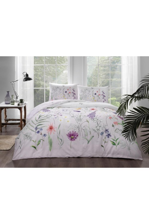 Taç Çift Kişilik Ranforce Nevresim Takımı Adriel Lila