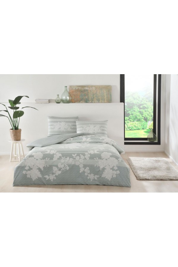 Taç Çift Kişilik Ranforce Nevresim Takımı Mabel Mint