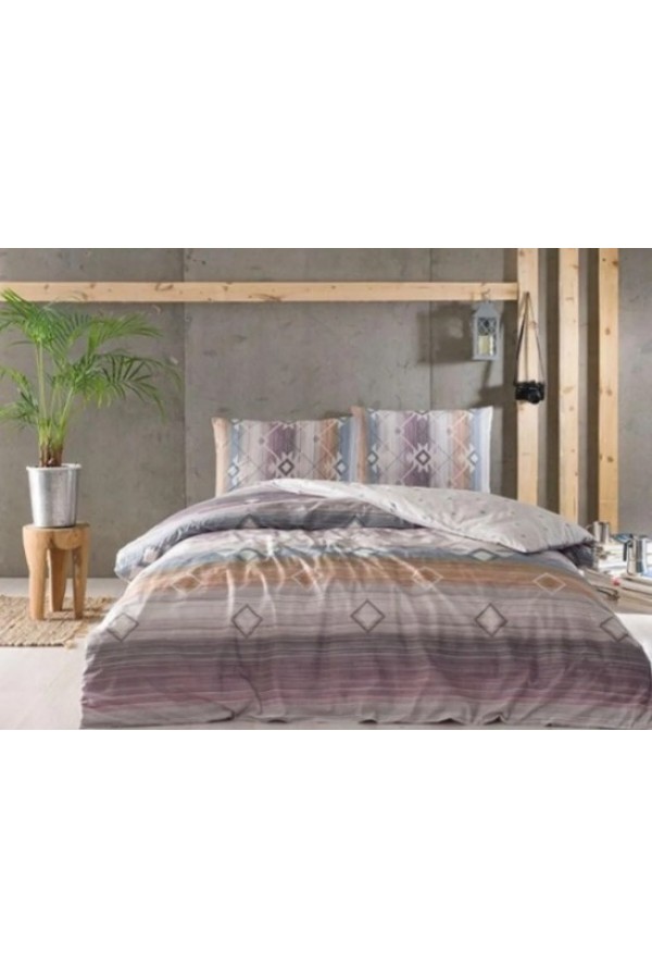 Taç Çift Kişilik Ranforce Nevresim Takımı Venita Bej 8682475093378