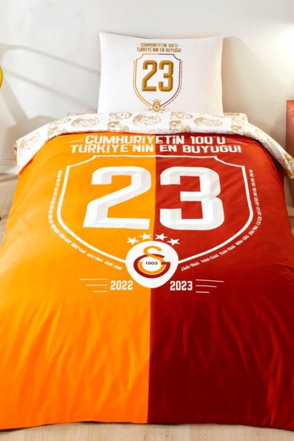Taç Galatasaray Şampiyonluk Tek Kişilik Lisanslı Nevresim Takımı Taç Galatasaray Şampiyonluk Tek Kişilik Lisanslı Nevresim Takımı