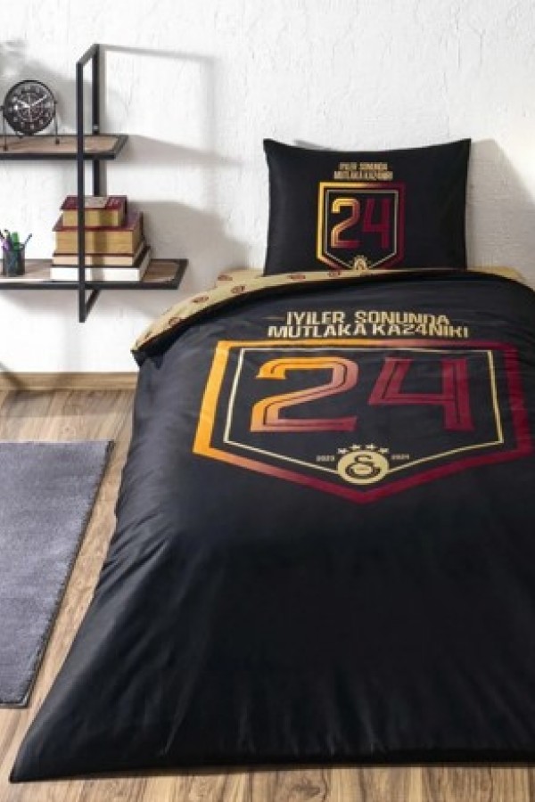Taç Galatasaray 24 .Şampiyonluk Tek Kişilik Lisanslı Nevresim Takımı Taç Galatasaray 24 .Şampiyonluk Tek Kişilik Lisanslı Nevresim Takımı