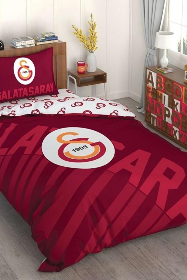 Taç Galatasaray Kırmızı Logo Tek Kişilik Lisanslı Nevresim Takımı Taç Galatasaray Kırmızı Logo Tek Kişilik Lisanslı Nevresim Takımı