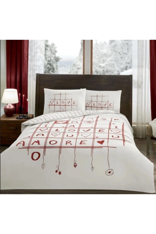 Taç Glow Parlayan Çift Kişilik Nevresim Takımı Romenta Kırmızı Taç Glow Parlayan Çift Kişilik Nevresim Takımı Romenta Kırmızı