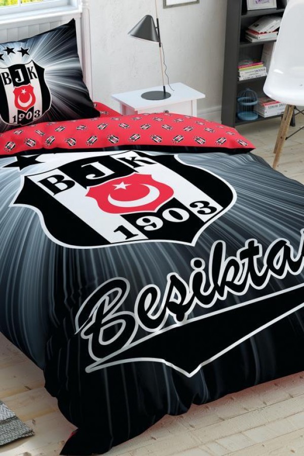 Taç Lisanslı Beşiktaş Light Glow Parlayan Tek Kişilik Nevresim Takımı Taç Lisanslı Beşiktaş Light Glow Parlayan Tek Kişilik Nevresim Takımı