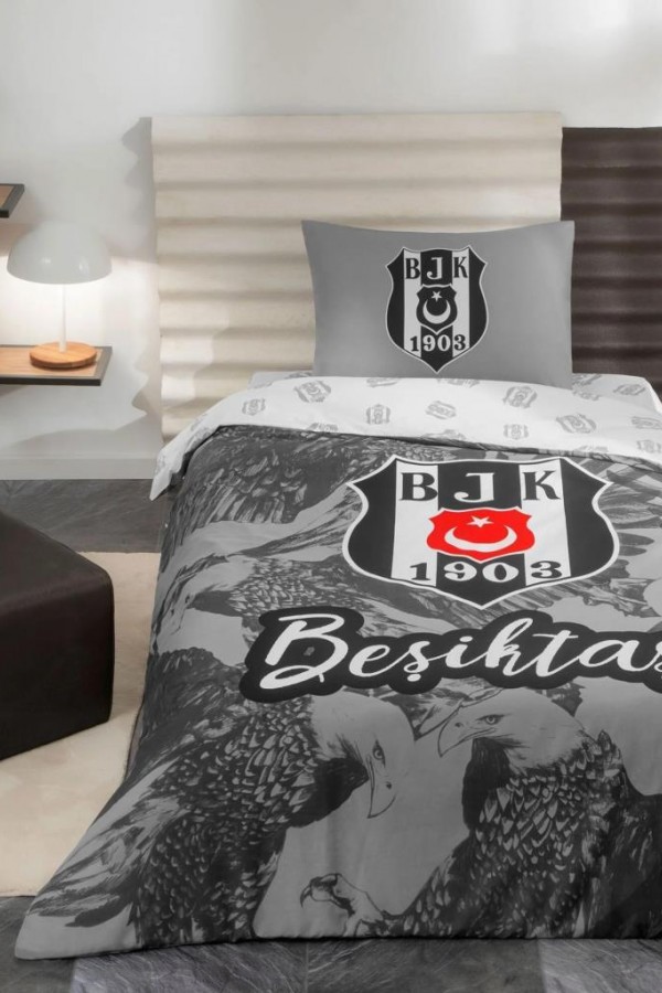 Taç Lisanslı Beşiktaş Kartal Tek Kişilik Nevresim Takımı Taç Lisanslı Beşiktaş Kartal Tek Kişilik Nevresim Takımı