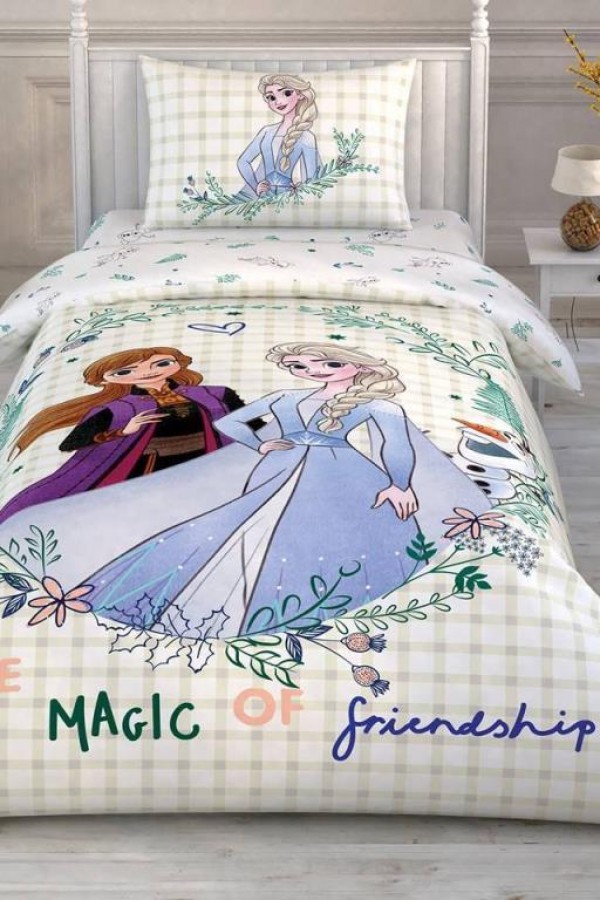 Taç Lisanslı Disney Frozen 2 Friendship Tek Kişilik Nevresim Takımı Taç Lisanslı Disney Frozen 2 Friendship Tek Kişilik Nevresim Takımı
