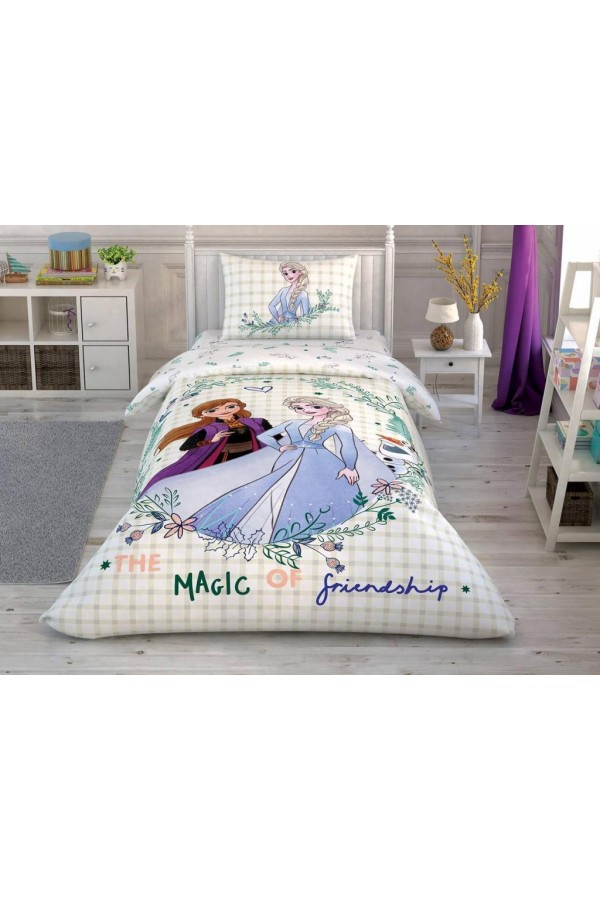 Taç Lisanslı Disney Frozen 2 Friendship Tek Kişilik Nevresim Takımı Taç Lisanslı Disney Frozen 2 Friendship Tek Kişilik Nevresim Takımı