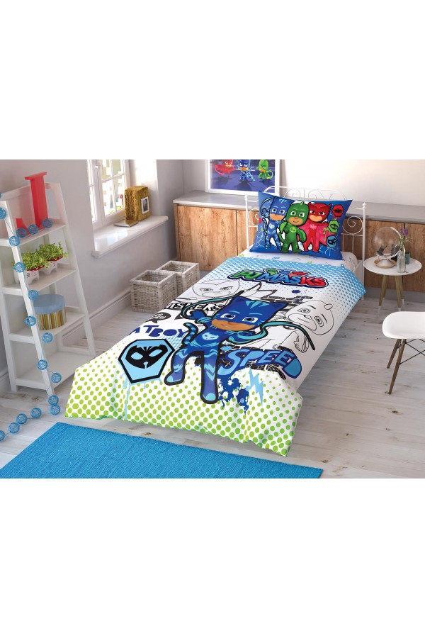 Taç Lisanslı Pj Masks Çek Canlandır Tek Kişilik Nevresim Takımı Taç Lisanslı Pj Masks Çek Canlandır Tek Kişilik Nevresim Takımı