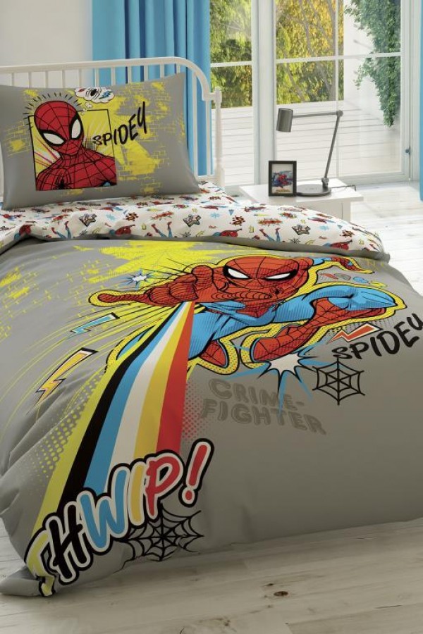 Taç Lisanslı Spiderman Power Tek Kişilik Nevresim Takımı Taç Lisanslı Spiderman Power Tek Kişilik Nevresim Takımı