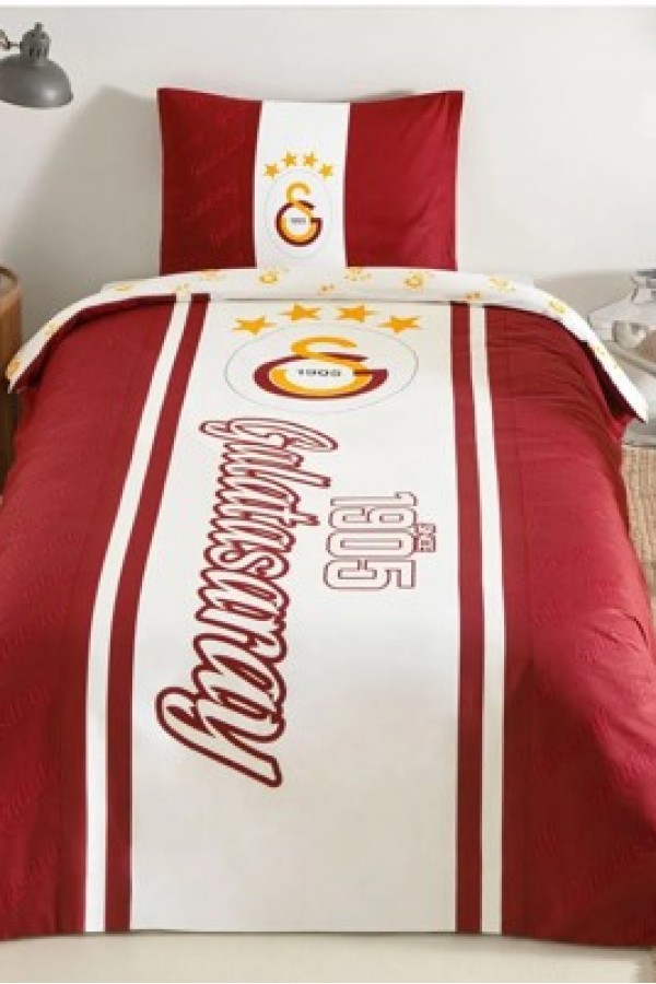 Taç Lisanslı Tek Kişilik Nevresim Takımı Galatasaray 1905 Glow Taç Lisanslı Tek Kişilik Nevresim Takımı Galatasaray 1905 Glow