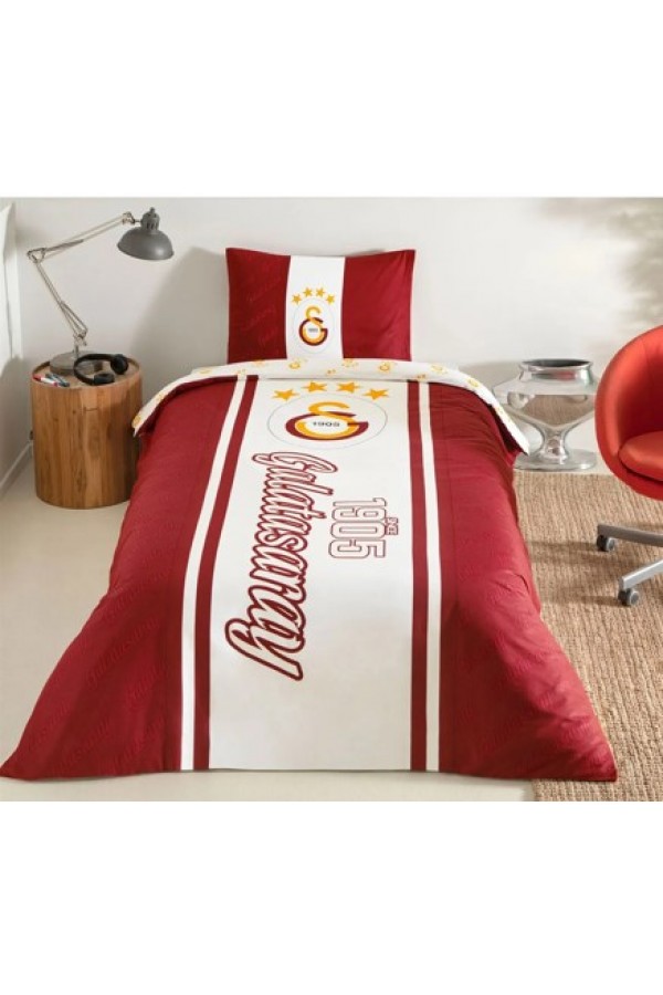 Taç Lisanslı Tek Kişilik Nevresim Takımı Galatasaray 1905 Glow Taç Lisanslı Tek Kişilik Nevresim Takımı Galatasaray 1905 Glow