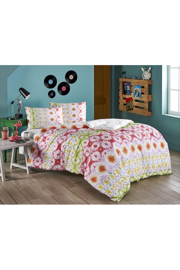 Taç Ranforce Çift Kişilik Nevresim Takımı Enzo Yeşil Taç Ranforce Çift Kişilik Nevresim Takımı Enzo Yeşil