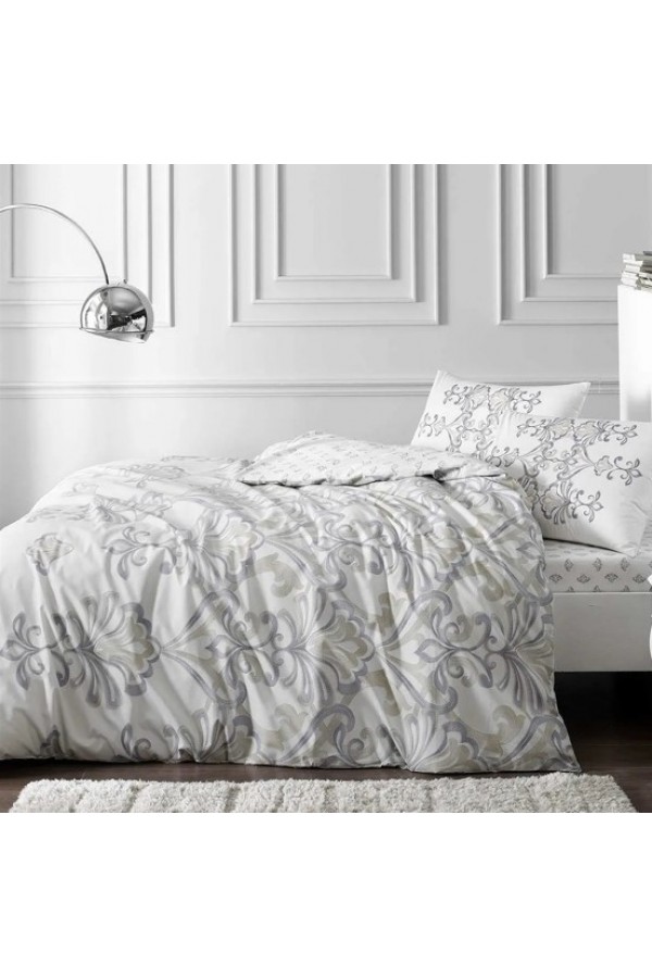 Taç Ranforce Tek Kişilik Nevresim Takımı Liles Kahve Taç Ranforce Tek Kişilik Nevresim Takımı Liles Kahve