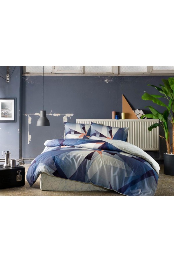 Taç Ranforce Tek Kişilik Nevresim Takımı Duncan Lacivert Taç Ranforce Tek Kişilik Nevresim Takımı Duncan Lacivert