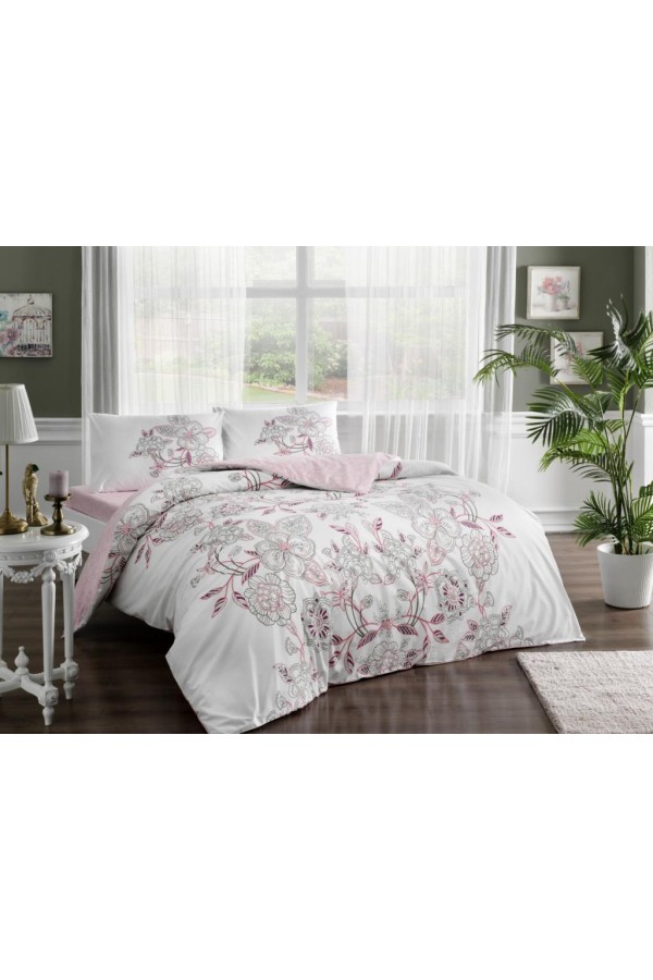 Taç Ranforce Tek Kişilik Nevresim Takımı Lucy Pembe Taç Ranforce Tek Kişilik Nevresim Takımı Lucy Pembe