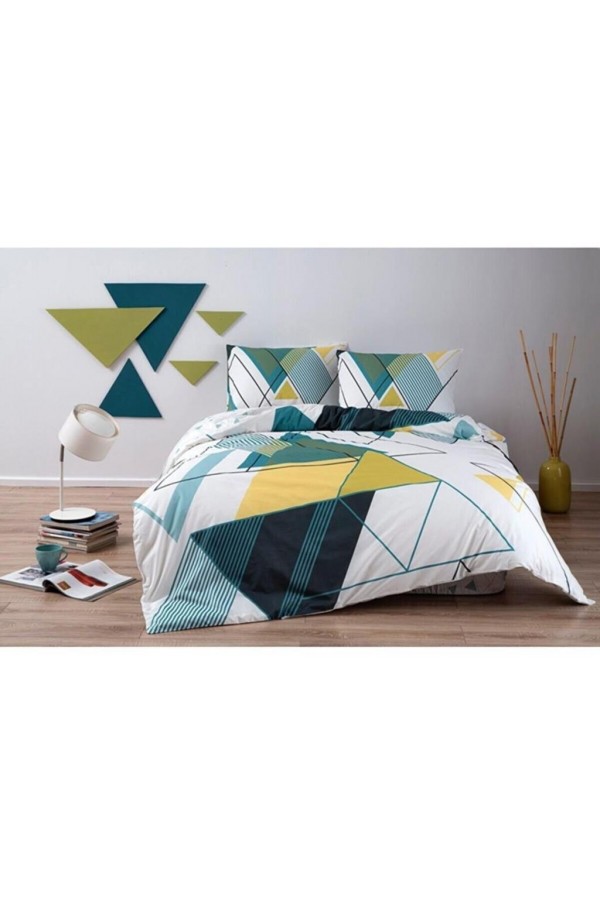 Taç Ranforce Tek Kişilik Nevresim Takımı Capel Petrol Taç Ranforce Tek Kişilik Nevresim Takımı Capel Petrol