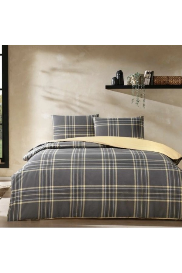 Taç Ranforce Tek Kişilik Nevresim Takımı Aspen Antrasit Taç Ranforce Tek Kişilik Nevresim Takımı Aspen Antrasit