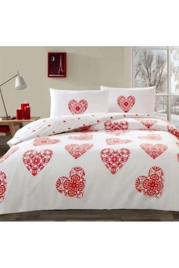 Taç Glow Parlayan Çift Kişilik Nevresim Takımı Cordelia Kırmızı Taç Glow Parlayan Çift Kişilik Nevresim Takımı Cordelia Kırmızı